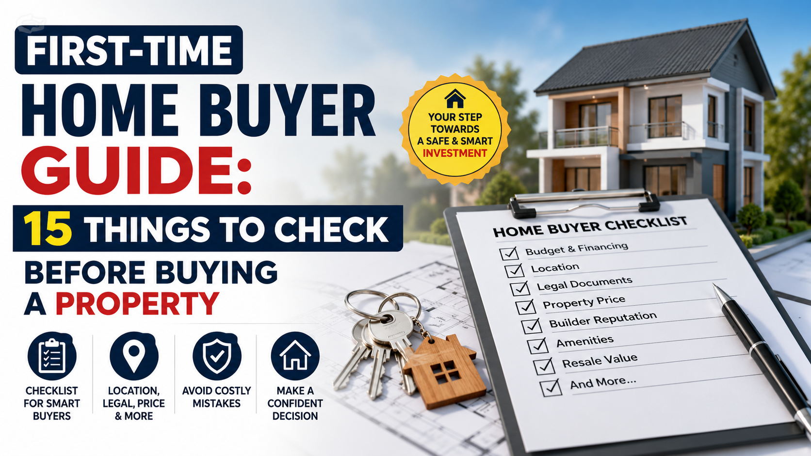 First-Time Home Buyer Guide 15 Things to Check Before Buying a Property