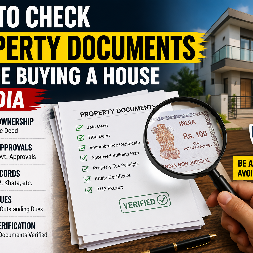 How to check property documents before buying a house in India 2026