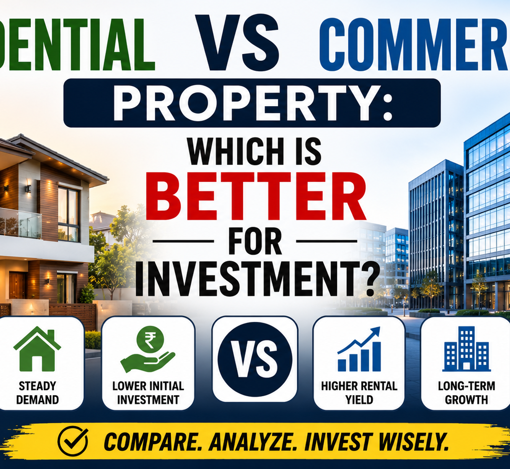 Residential vs commercial property: which is better for investment?