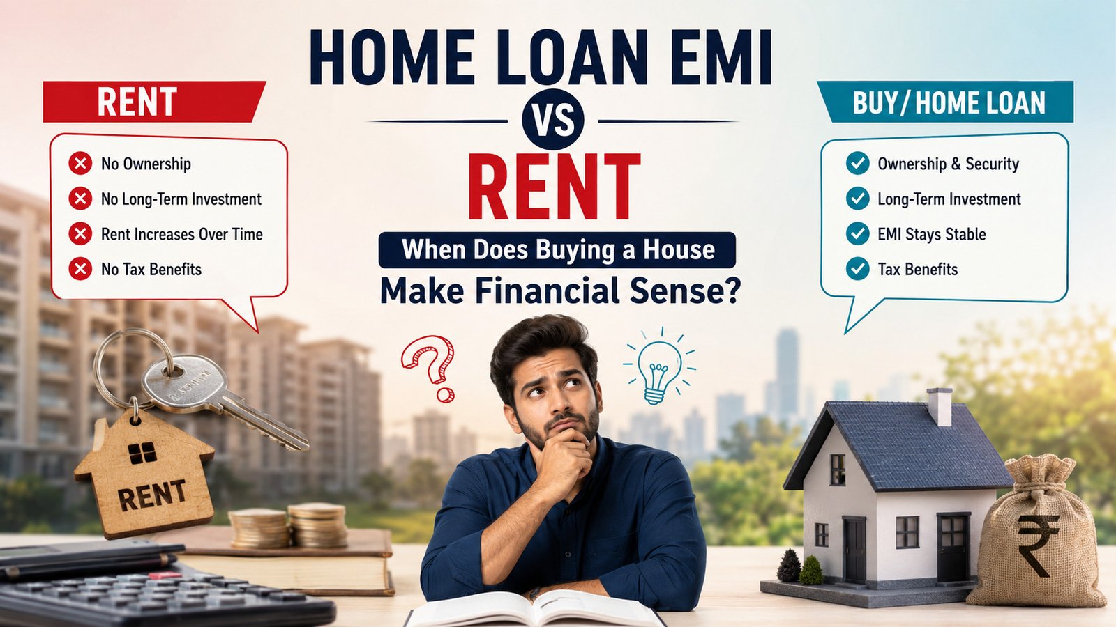 Home loan EMI vs rent: When does buying a house make financial sense?